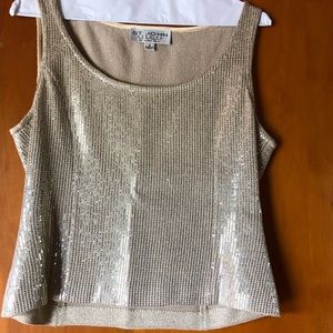 Gold Formal Sleeveless Top